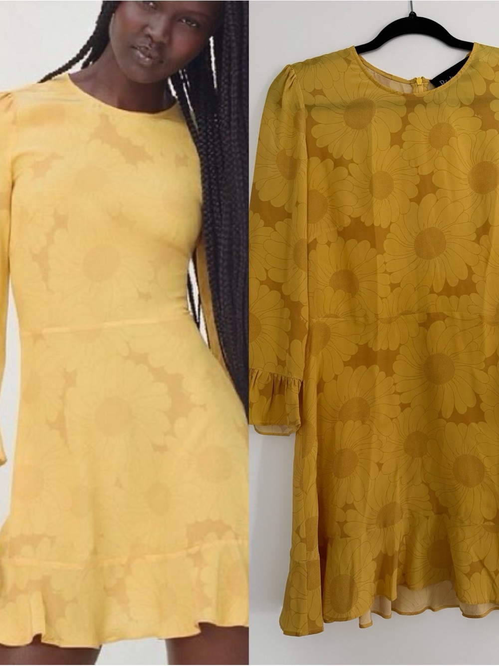 Realisation Par Mary Jane Dress in Yellow Floral | SIZE L